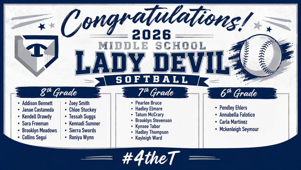 Middle School Softball Roster