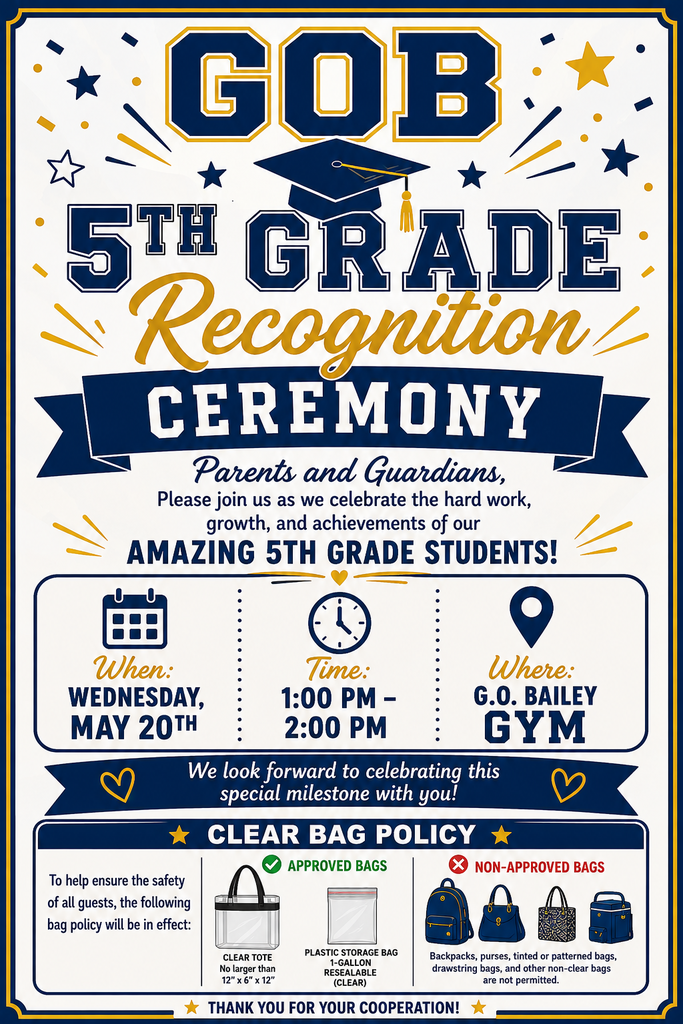 5th Grade Recognition Ceremony