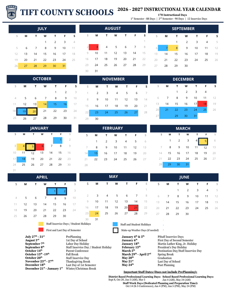 26-27 Calendar