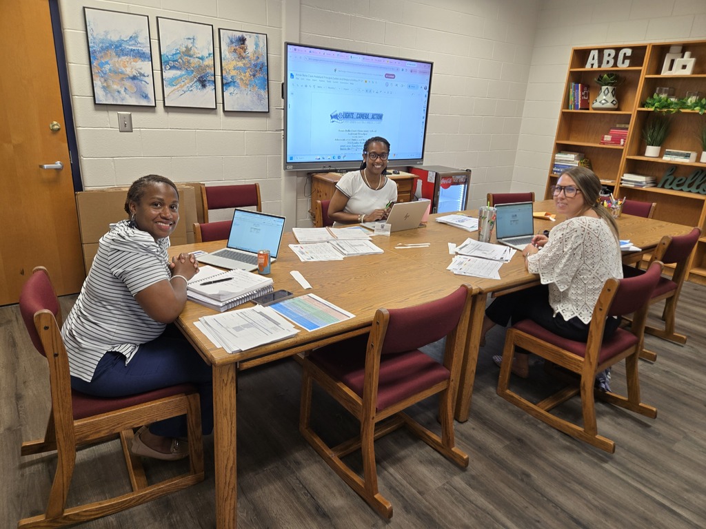 Our admin team preparing for the school year.