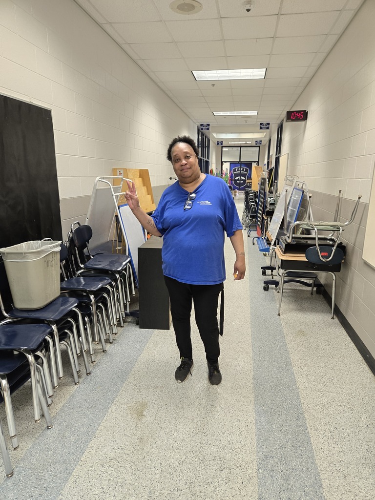 Our custodial staff preparing for the school year.