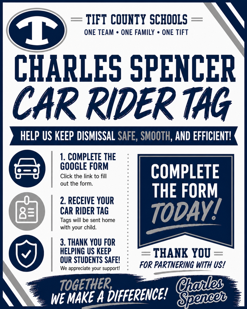 Charles Spencer Car Rider Tag