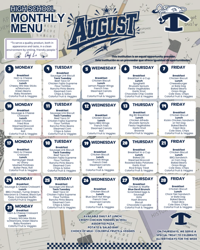 9-12 Menu