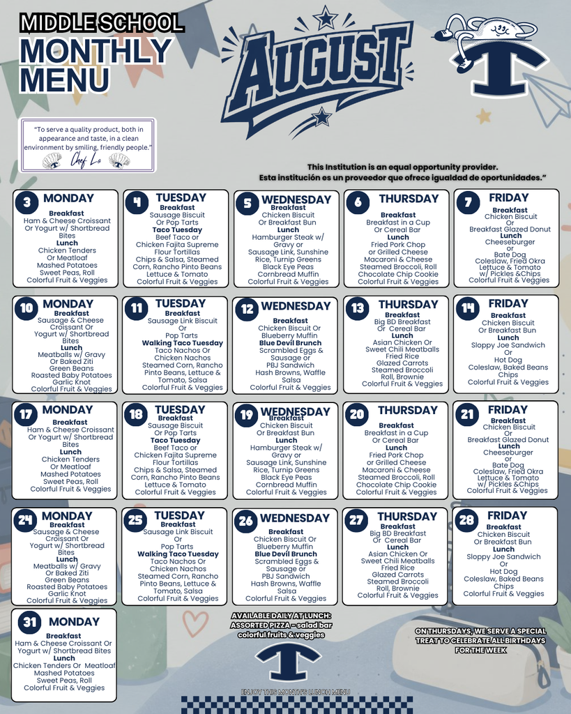 6-8 Menu