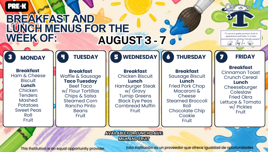 Weekly Menus