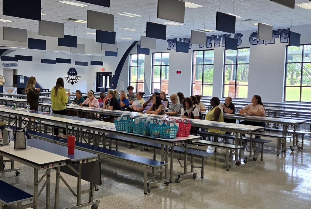 Teachers preparing for the school year.