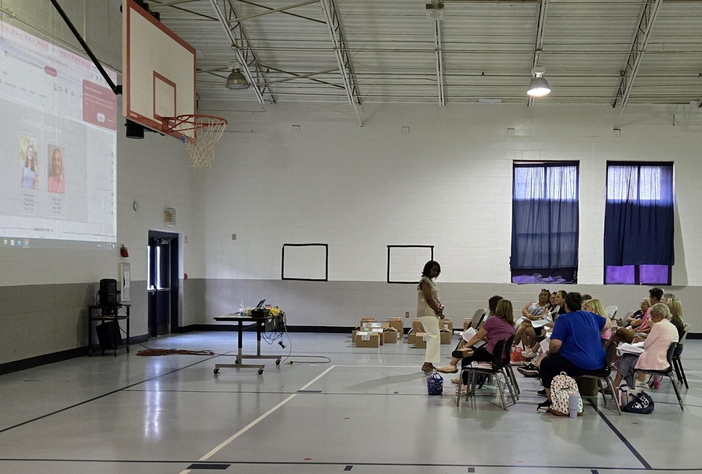 Teachers preparing for the school year.