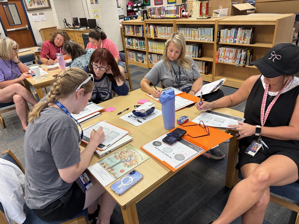 Teachers reveiwing strategies at professional development.