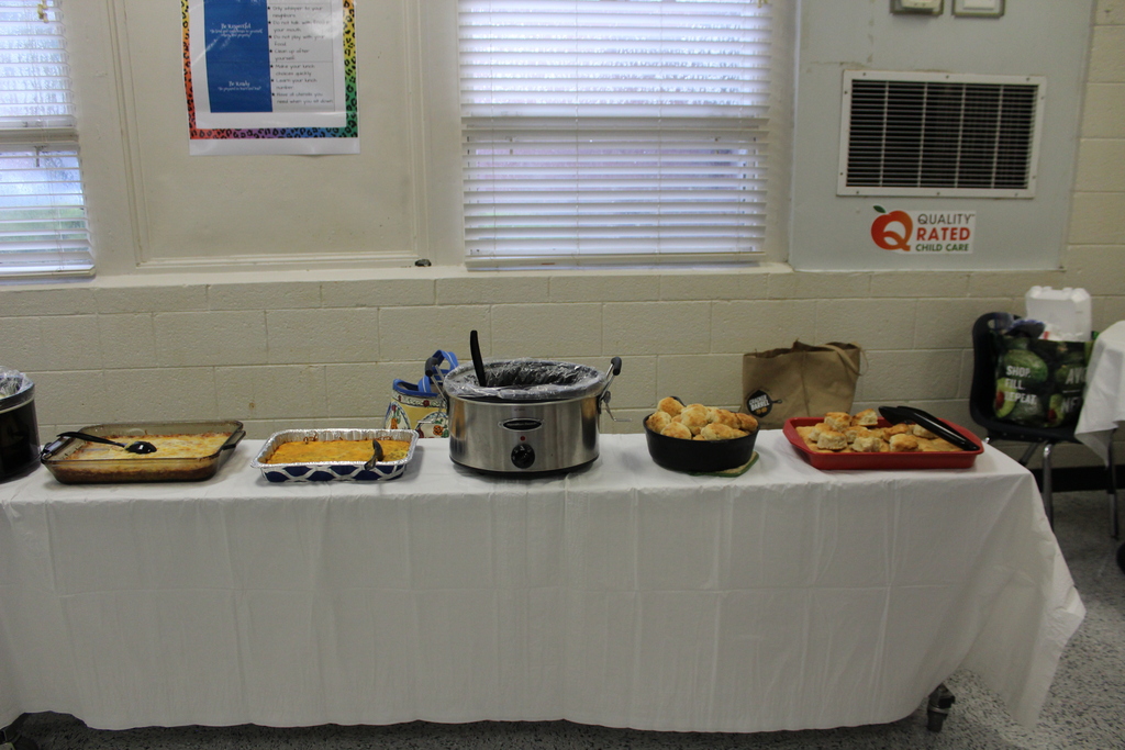 Staff breakfast buffet