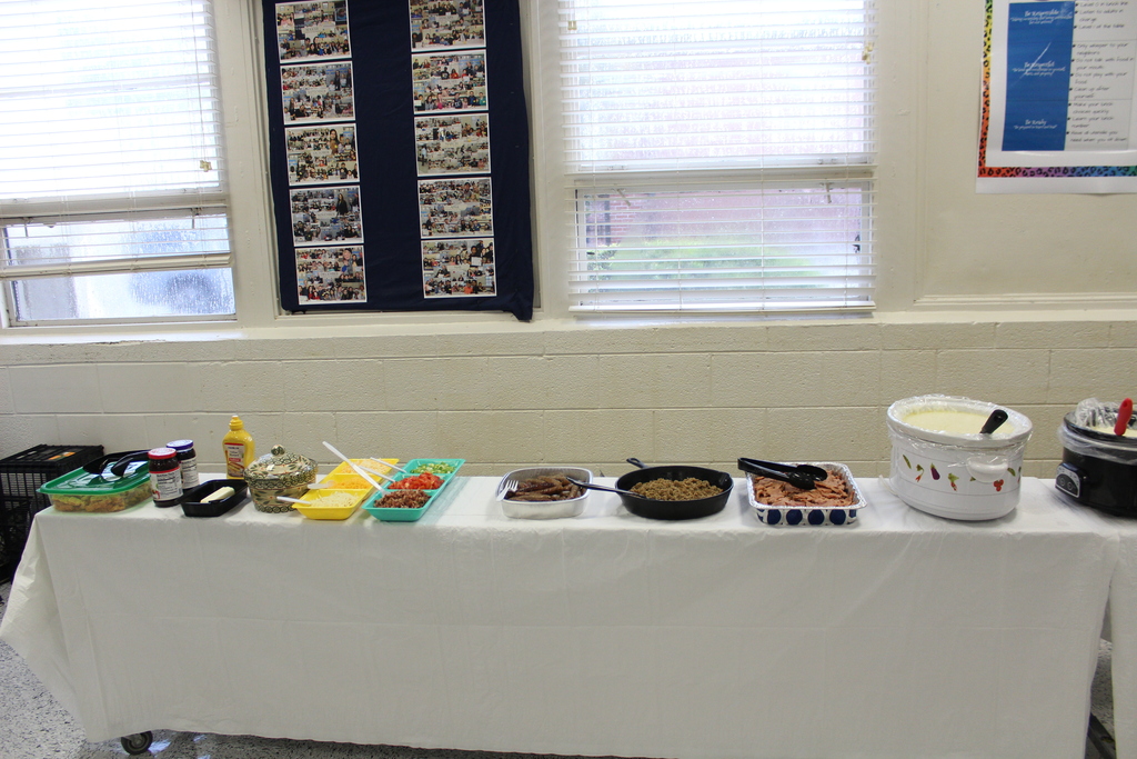 Staff breakfast buffet