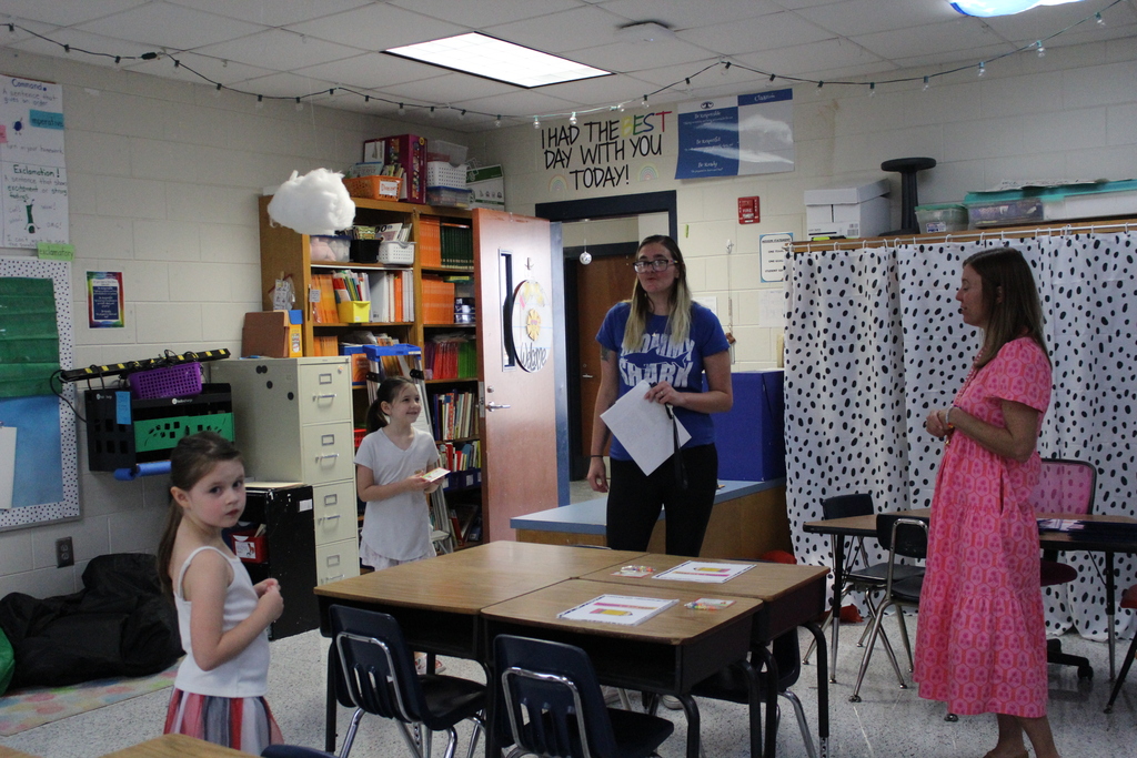 Familes and staff at Meet the Teacher Night.