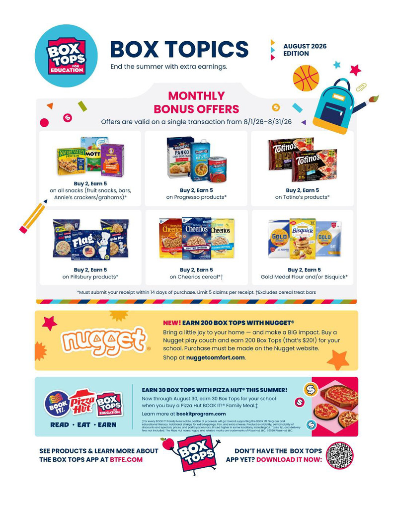 August Box Topics English