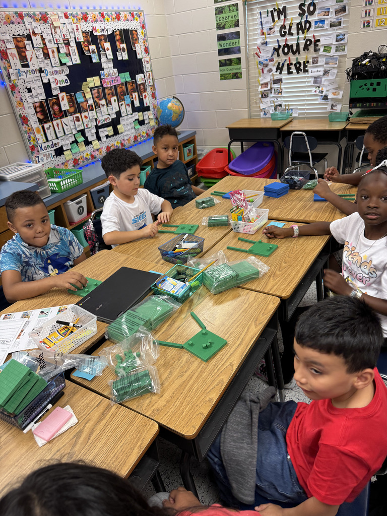 3rd grade students combining place value and creativity. 
