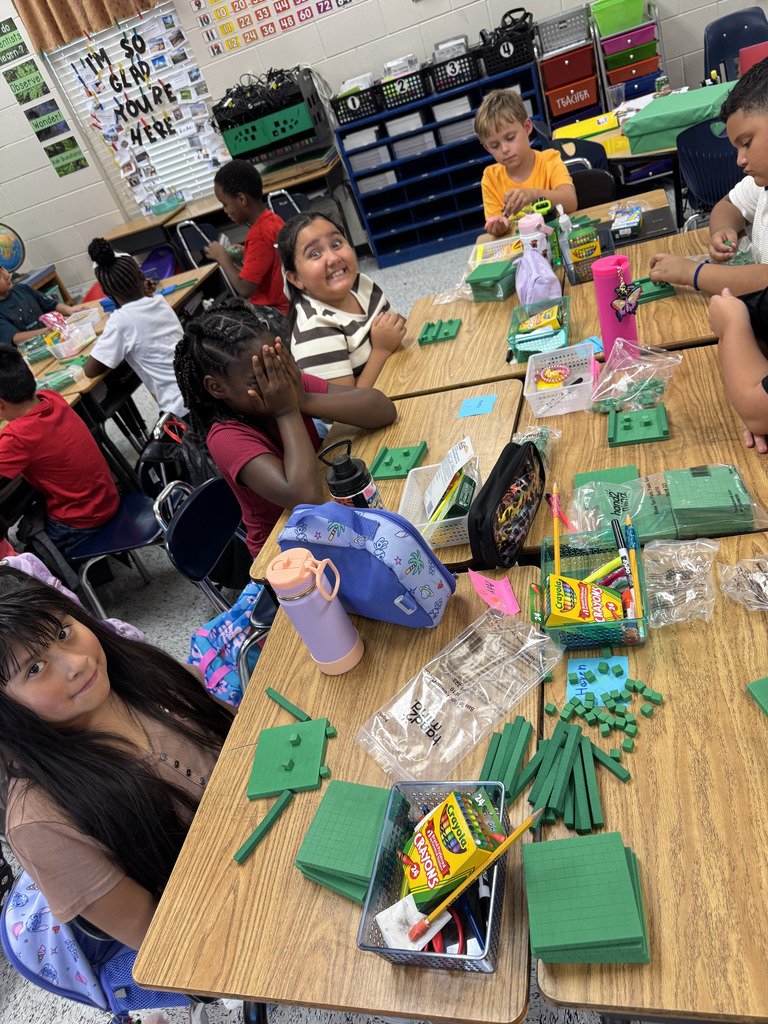 3rd grade students combining place value and creativity. 
