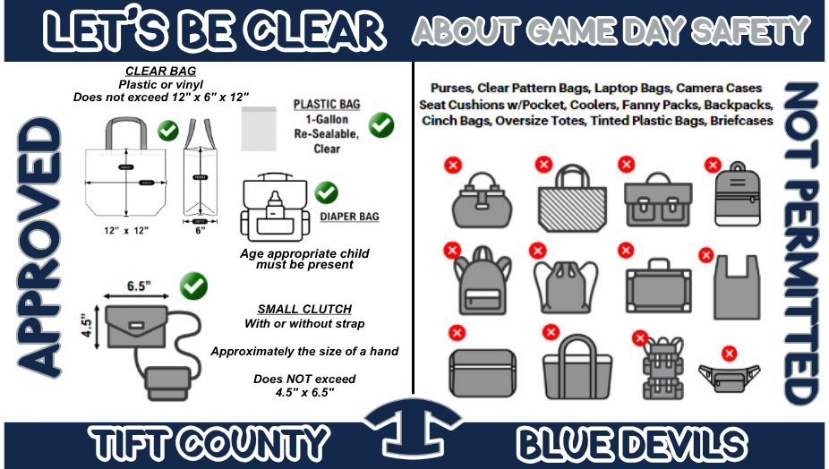 CLEAR BAG POLICY