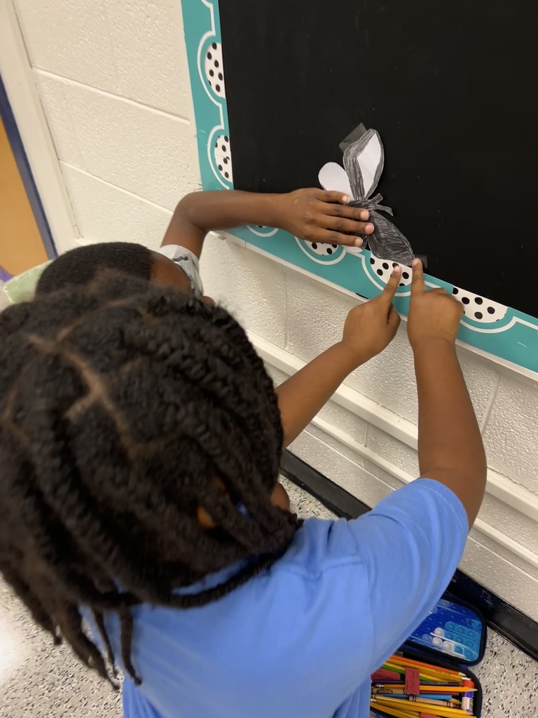 Mrs. Onyeri's 3rd Grade Gifted Resource students are learning all about animal adaptations, and today they put camouflage to the test! Students designed butterflies to blend into different areas of the classroom, just like animals use camouflage to survive in their habitats. 🦋 🩵 #wearejtr #4theT