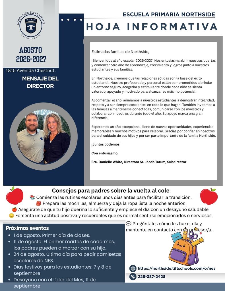 August Newsletter Spanish Page 1