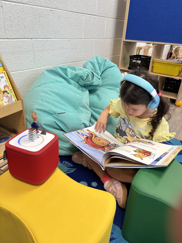 student listening to a story