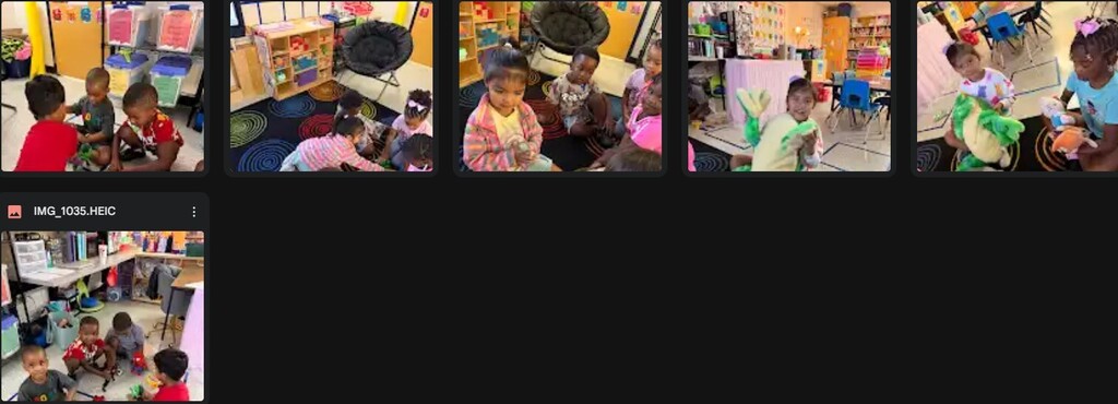 On Friday, Mrs Ambers PreK class had a show and tell. They enjoyed showing their friends their toys and telling all about them!