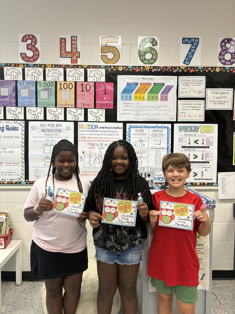 Mrs. Nimmo's Fact Fluency Challenge winners!
