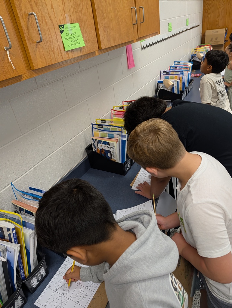Mrs. Pritchett's class practices their place value skills.