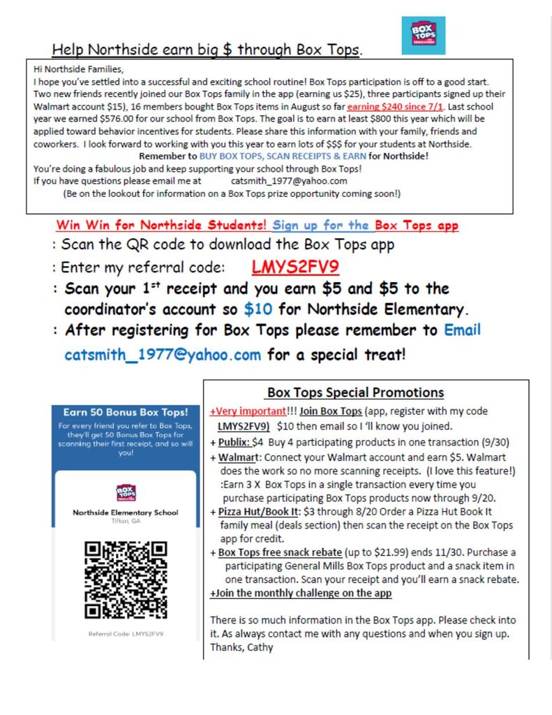 Box Top sign up instructions