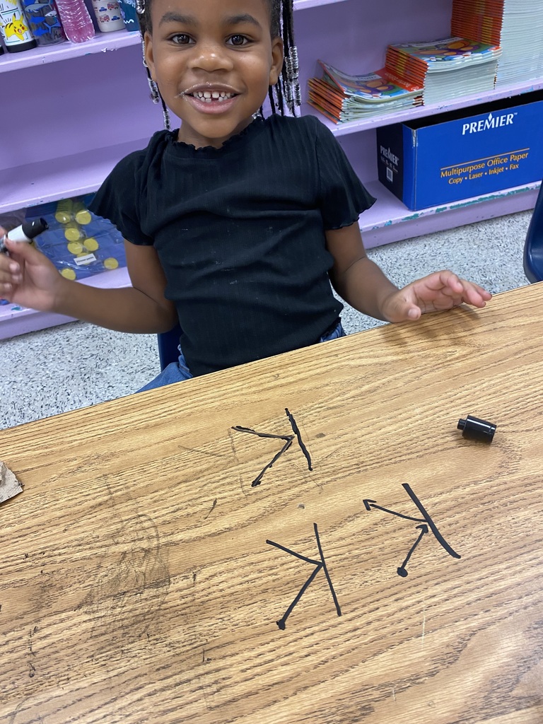 Students in Ms. Mitchell and Ms. Marchant's kindergarten classroom did a wonderful job practicing writing their letters and names and building patterns! We are so proud of these little learners and their hard work. 💙😀 #wearejtr #4theT