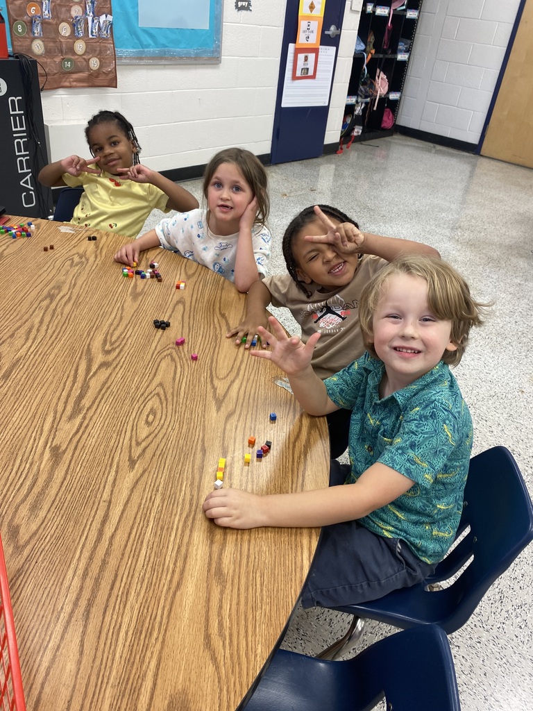 Students in Ms. Mitchell and Ms. Marchant's kindergarten classroom did a wonderful job practicing writing their letters and names and building patterns! We are so proud of these little learners and their hard work. 💙😀 #wearejtr #4theT