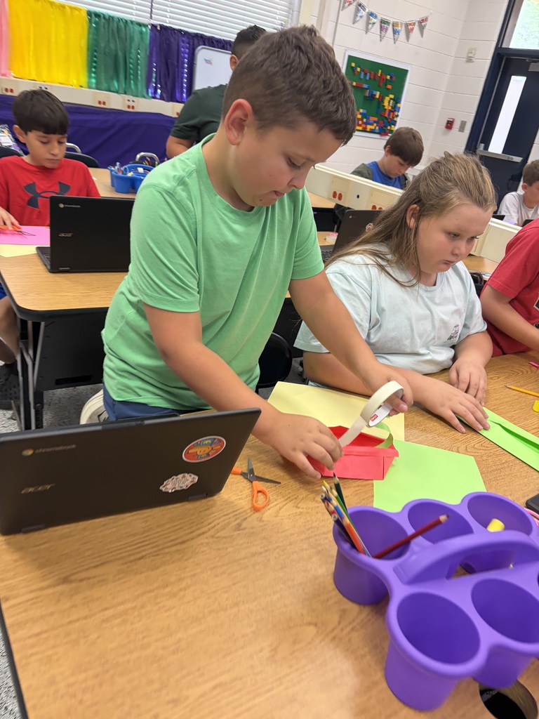 Students made a box and turned it into something else in STEM!