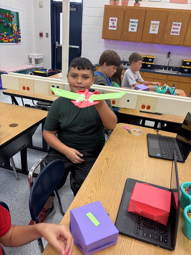 Students made a box and turned it into something else in STEM!