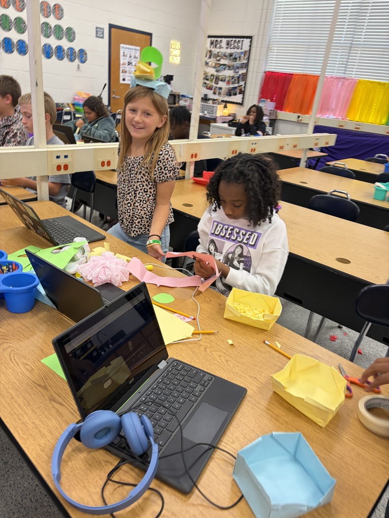 Students made a box and turned it into something else in STEM!