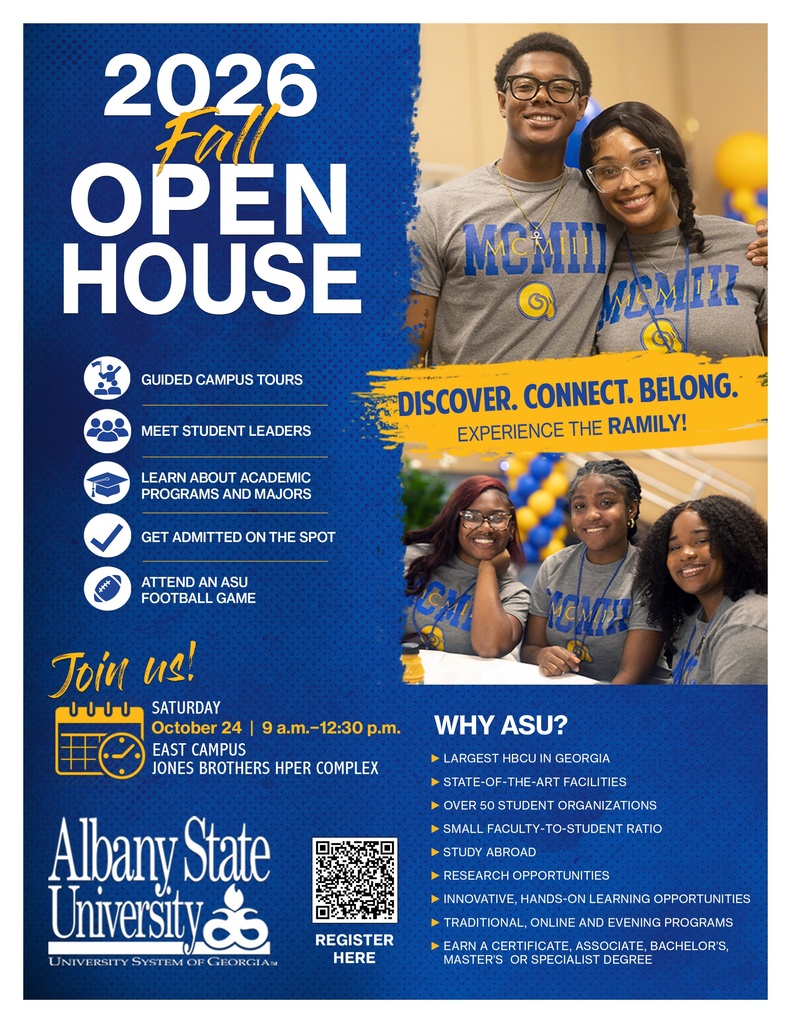 Albany State University Open House Flyer