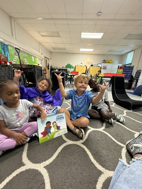  🌟 Our Pre-K Super Friends are in action! 🌟  Our littlest learners are working hard on becoming SUPER FRIENDS! 🦸🏾‍♀️🦸🏼‍♂️💛 Through lessons from the Pyramid Model, our Pre-K students are learning important social-emotional skills like sharing, taking turns, using kind words, helping friends, and solving problems together. 🧩🤝  These lessons may seem small, but they are building BIG skills! 🌱 We’re teaching our students that being a good friend takes practice—and every day is another opportunity to learn, grow, and show kindness.  We are so proud of our Pre-K kiddos for putting their Super Friend powers to work! 💥⭐️  #SuperFriends #4theT #WeAreJTR