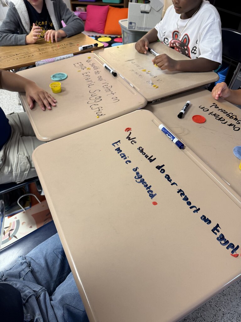 Students use play-doh to practice the use of quotation marks!