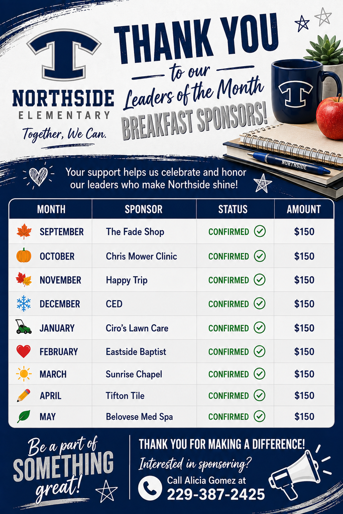 Leader of the month breakfast sponsors