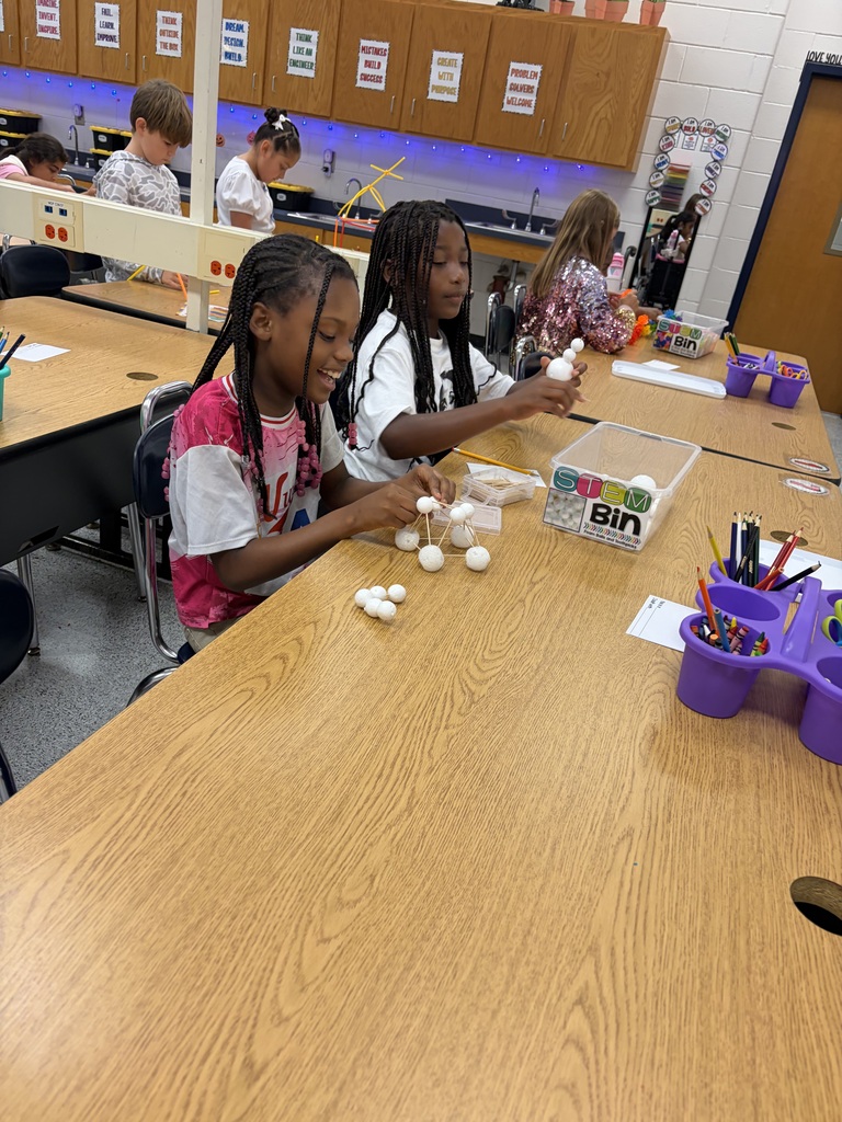 Mrs. Chatfield’s 3rd grade class had fun creating in STEM with the STEM Bins!
