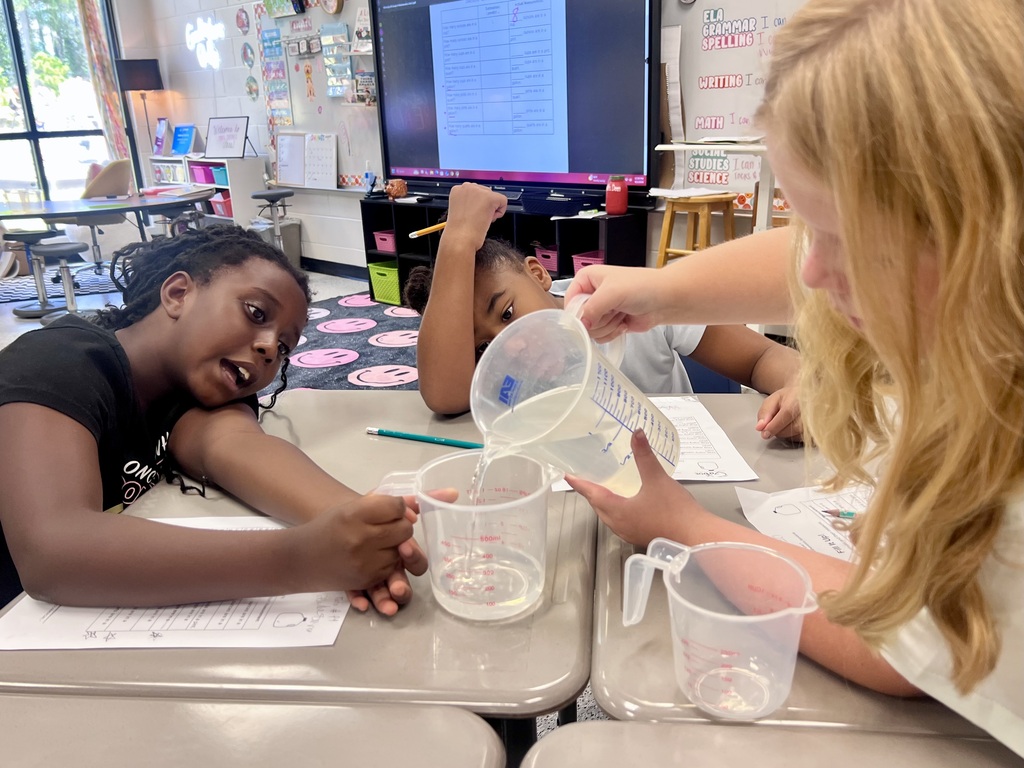Hands on Math in Mrs. Deen's 3rd grade class.