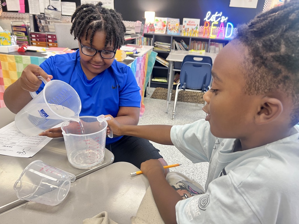 Hands on Math in Mrs. Deen's 3rd grade class.