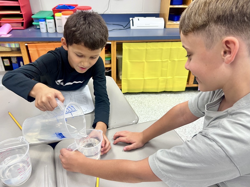 Hands on Math in Mrs. Deen's 3rd grade class.