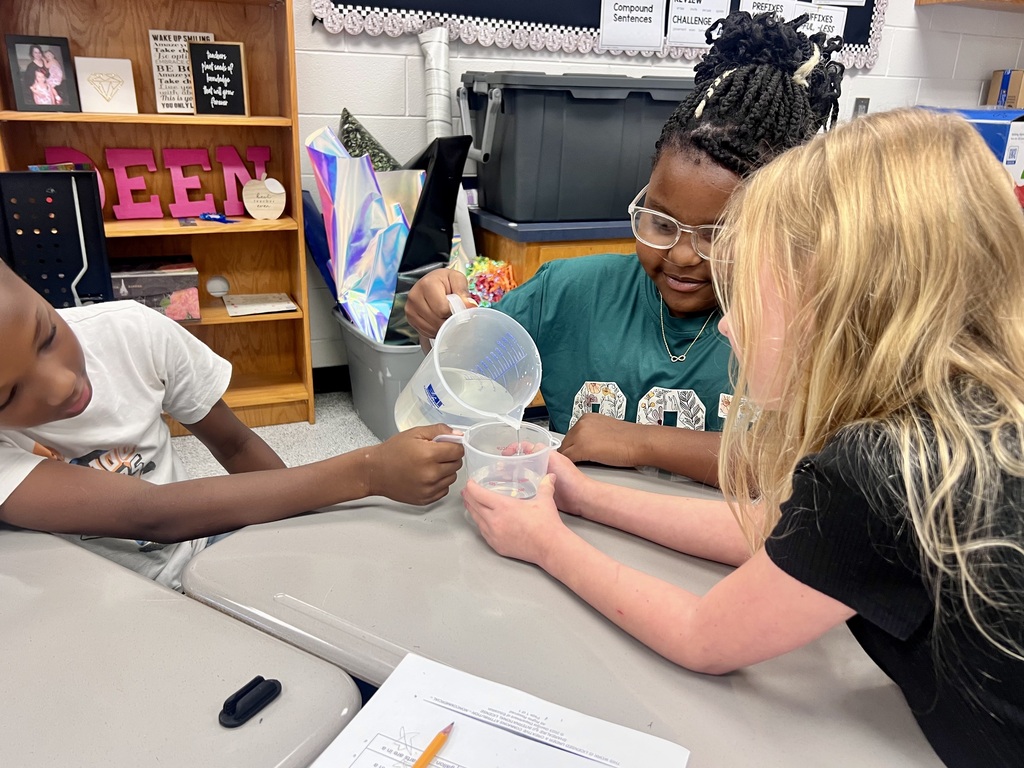 Hands on Math in Mrs. Deen's 3rd grade class.