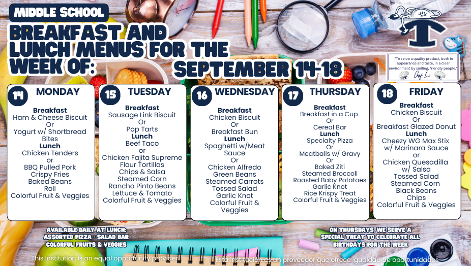 Weekly Menus