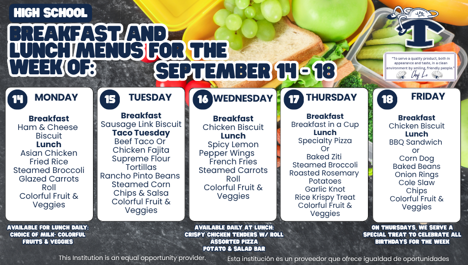 Weekly Menus