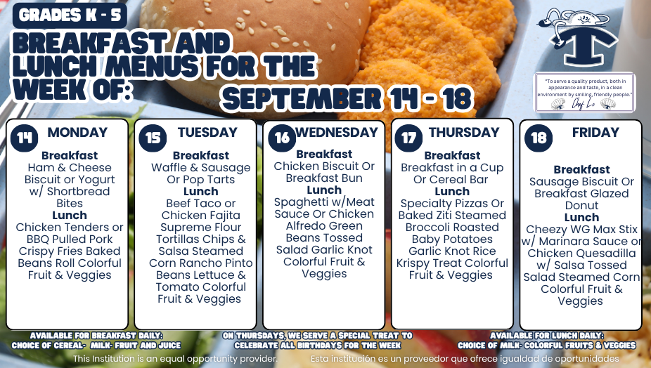 Weekly Menus