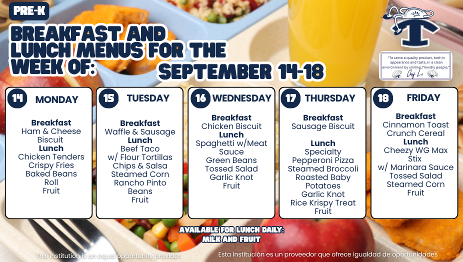 Weekly Menus