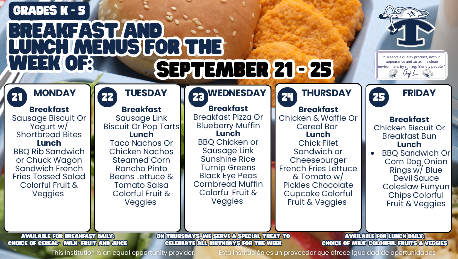 Weekly Menus