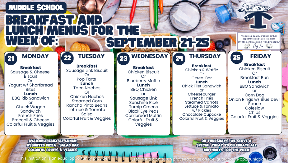 Weekly Menus