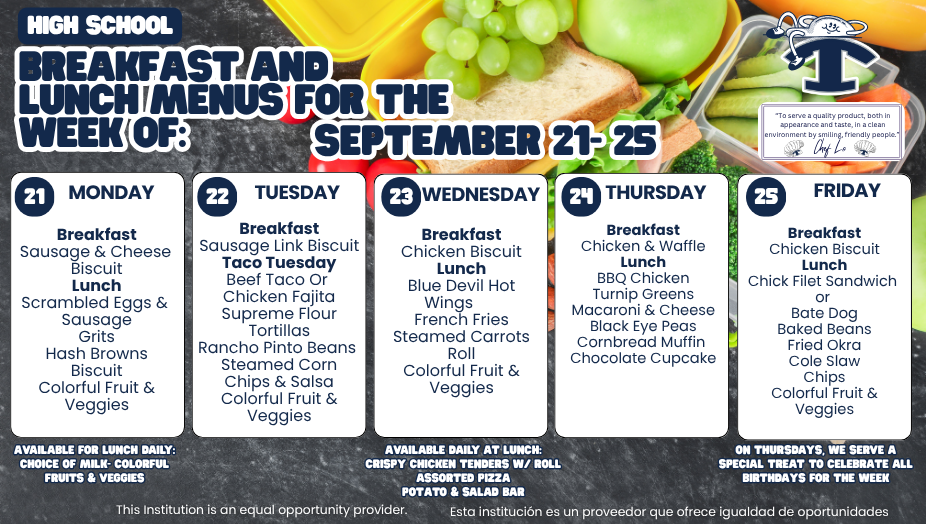 Weekly Menus