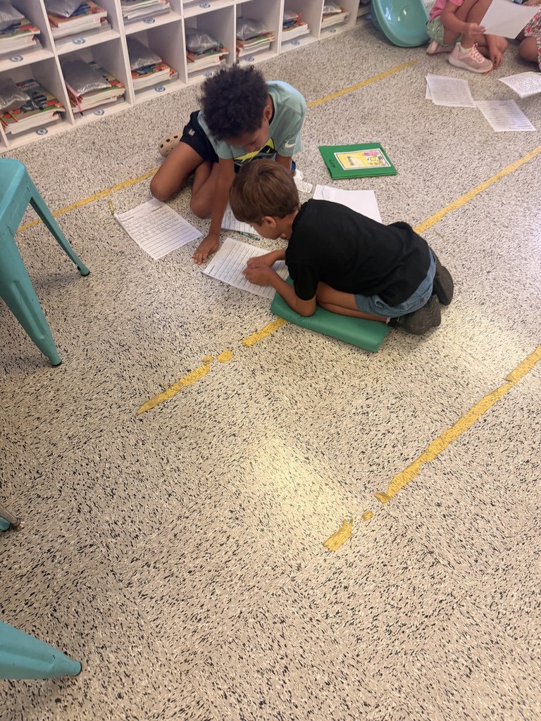 Mrs. McRae’s class has been working on writing a sequel to a book we all loved! Today students read their edited stories to classmates and gave each other ideas to make their stories even better!