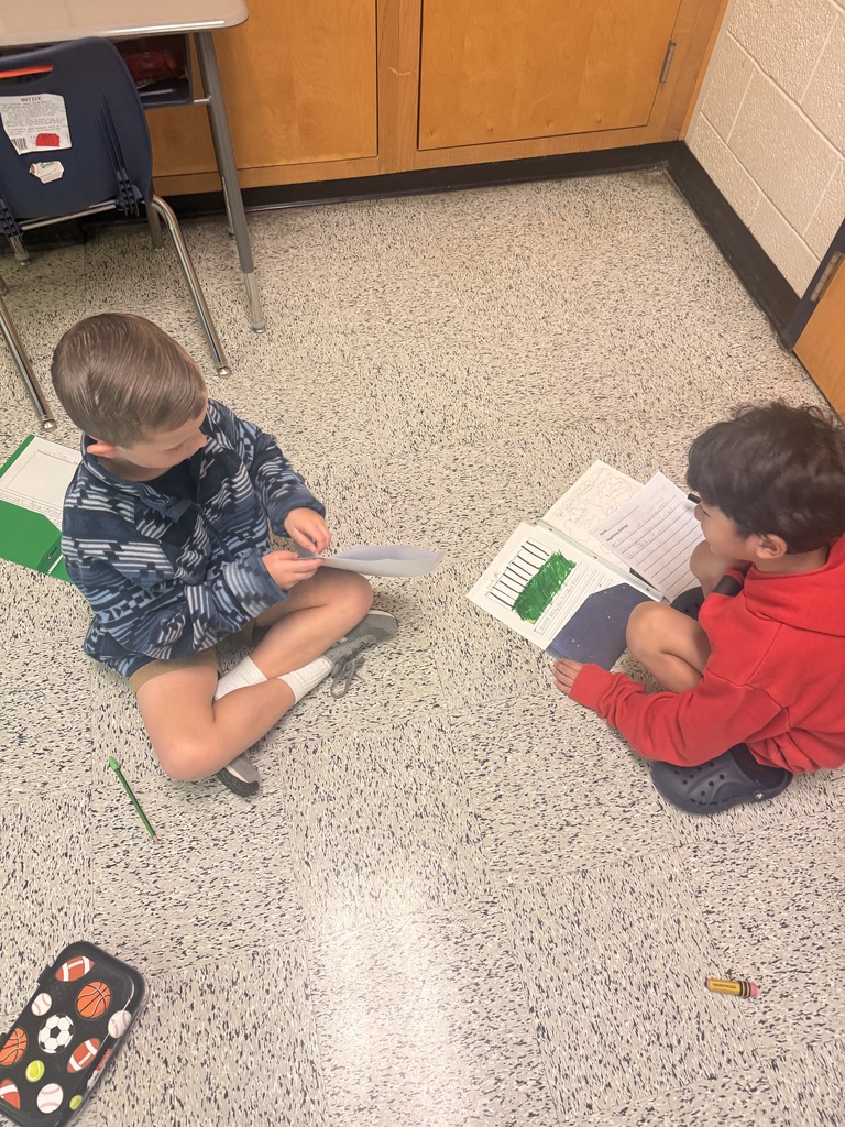 Mrs. McRae’s class has been working on writing a sequel to a book we all loved! Today students read their edited stories to classmates and gave each other ideas to make their stories even better!