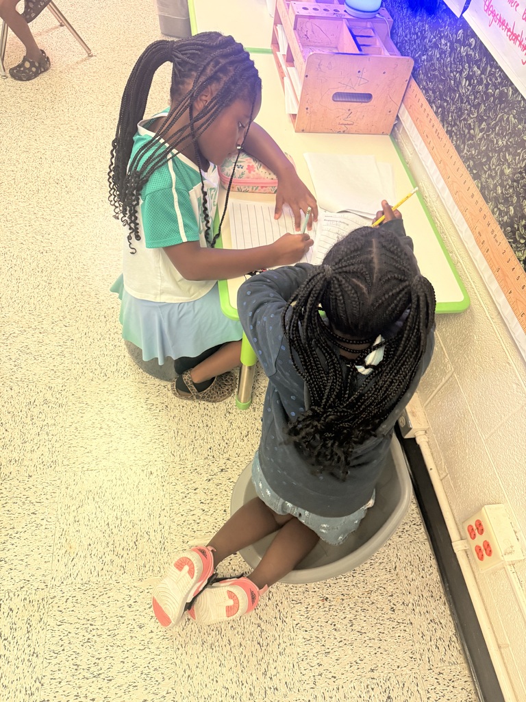 Mrs. McRae’s class has been working on writing a sequel to a book we all loved! Today students read their edited stories to classmates and gave each other ideas to make their stories even better!